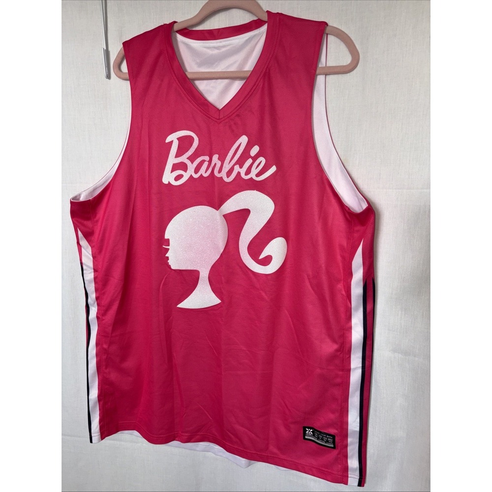 LadyElite Basketball JerseyHeadgearClassics Nostalgia Co W/ White Glitter Barbie